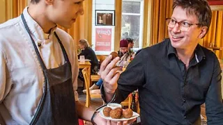 Hippe gerechten in historisch Stadscafé de Spaarbank