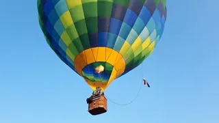Ballonvaart langs de Pettelaarse Schans in Den Bosch