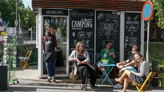 Klein, maar fijn: Camping Koffietent